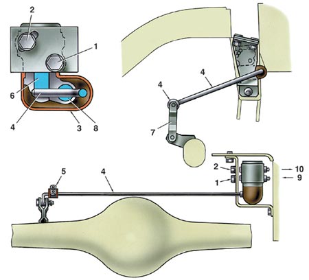Схема установки регулятора давления задних тормозов и его регулировки 