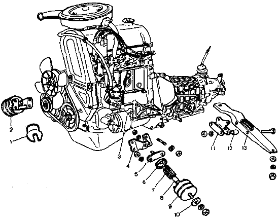 Подвеска двигателя