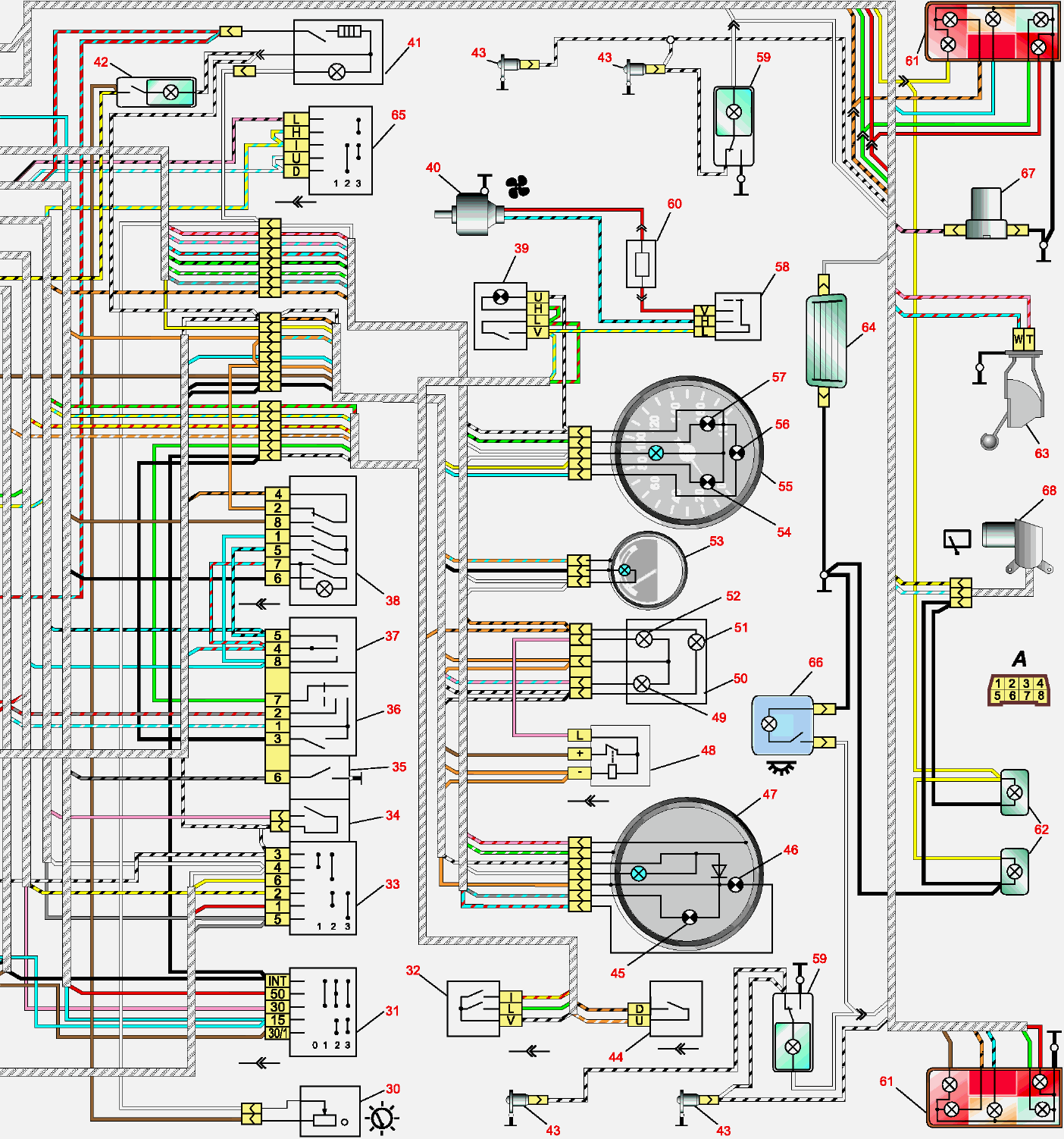 схема электрооборудования ваз-21047